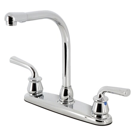 Kingston Brass 8" Centerset Kitchen Faucet, Polished Chrome KB750RXL